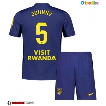 Otroške Nogometnih dresov Atletico Madrid Johnny Cardoso #5 Gostujoči 2025-26 Kratki rokavi (+ hlače)